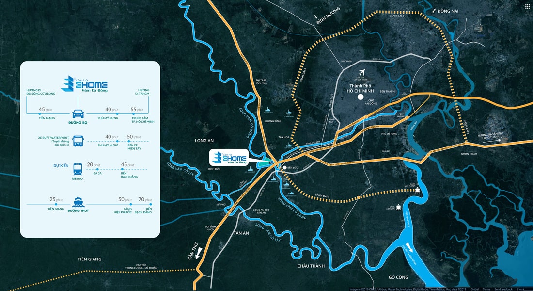 Vị trí căn hộ Ehome Southgate Waterpoint