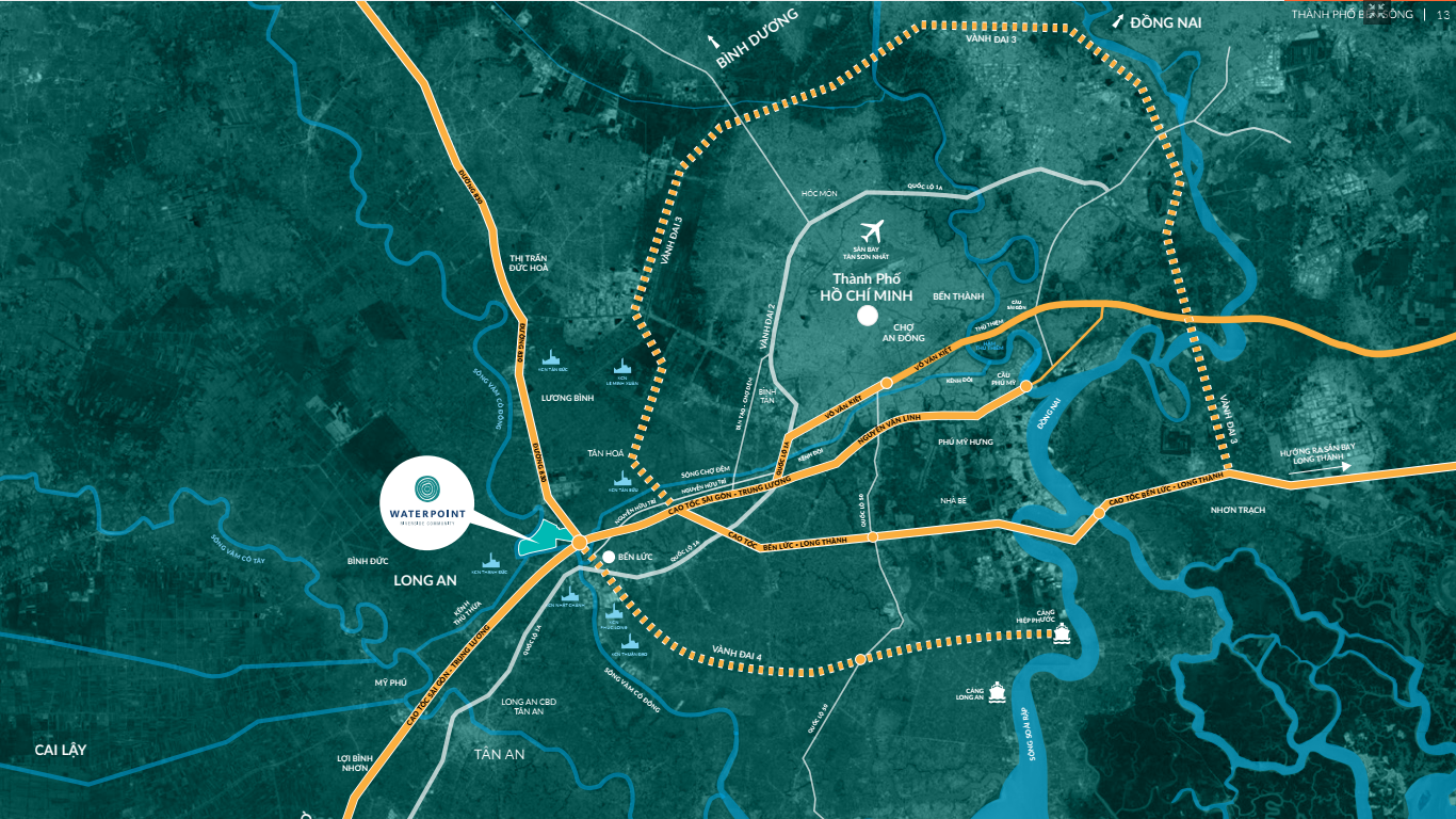 Vị trí dự án Waterpoint Nam Long