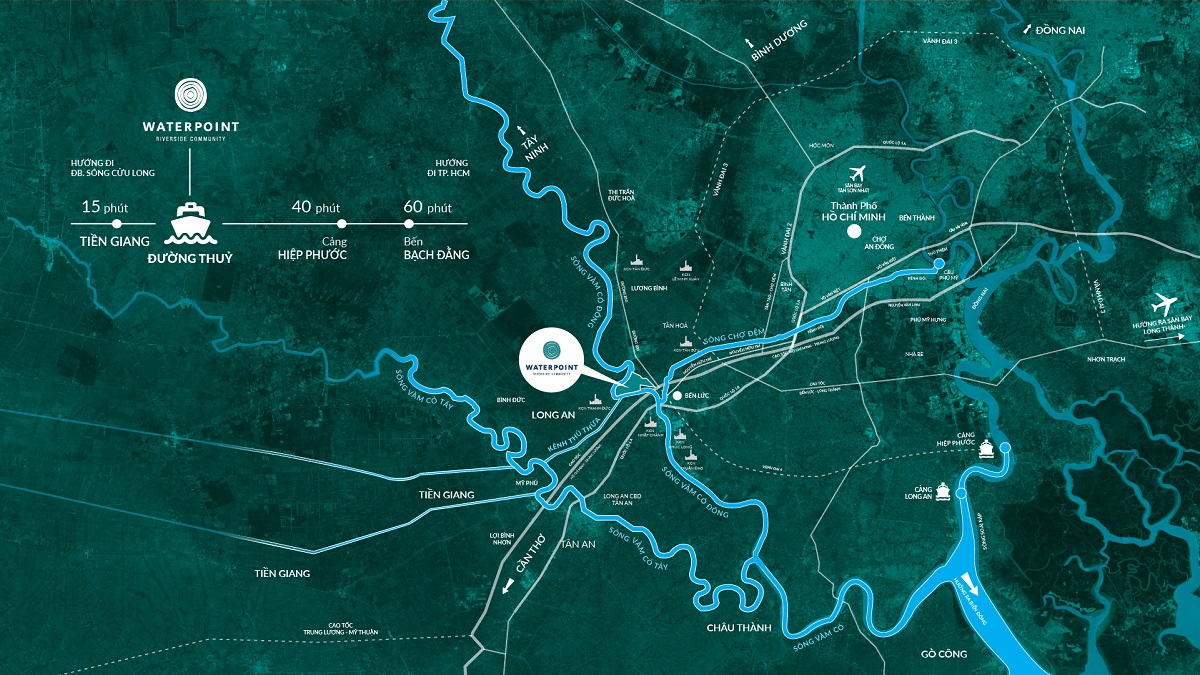 Vị trí dự án Waterpoint Nam Long