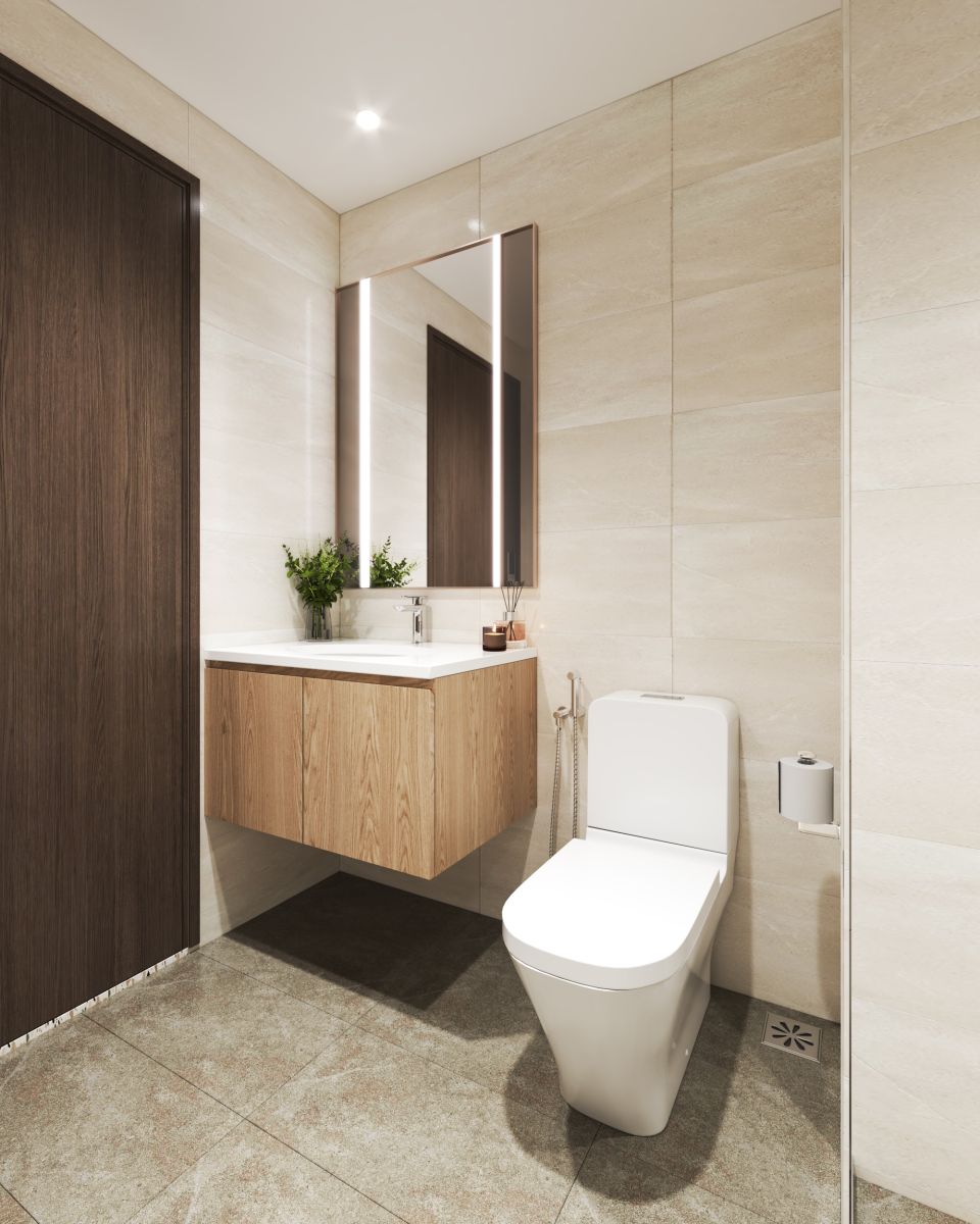 Tolet hộ AK NEO dự án Akari City 60m2