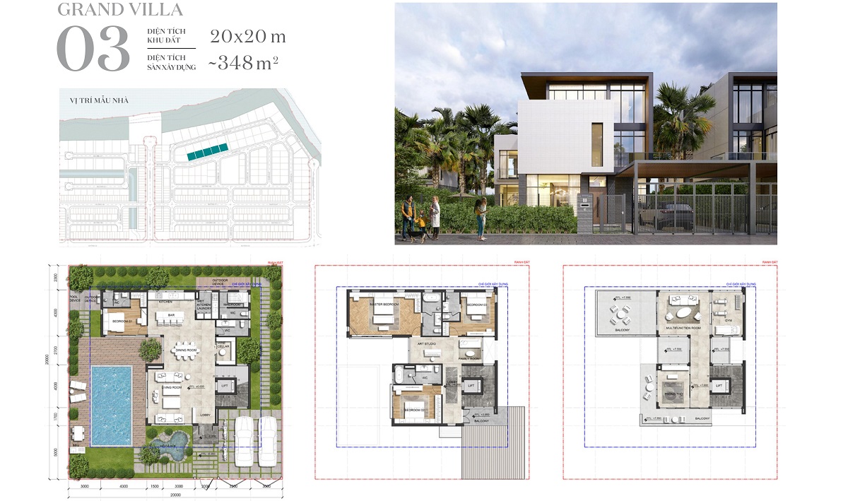 Thiết kế Grand Villa Waterpoint Mẫu số 03