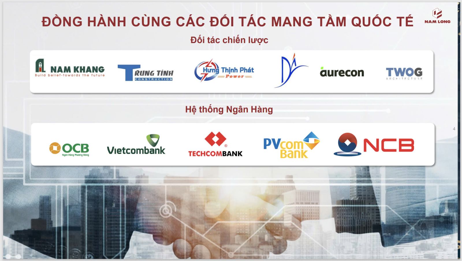 Đối tác phát triển Nam Long Cần Thơ 2 Central Lake