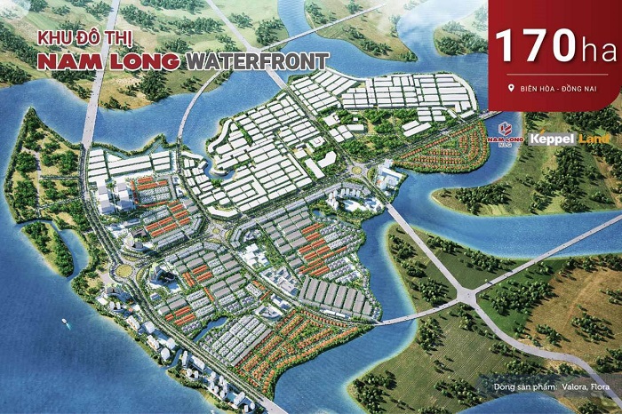 Tổng thể dự án Waterfront Nam Long Đồng Nai