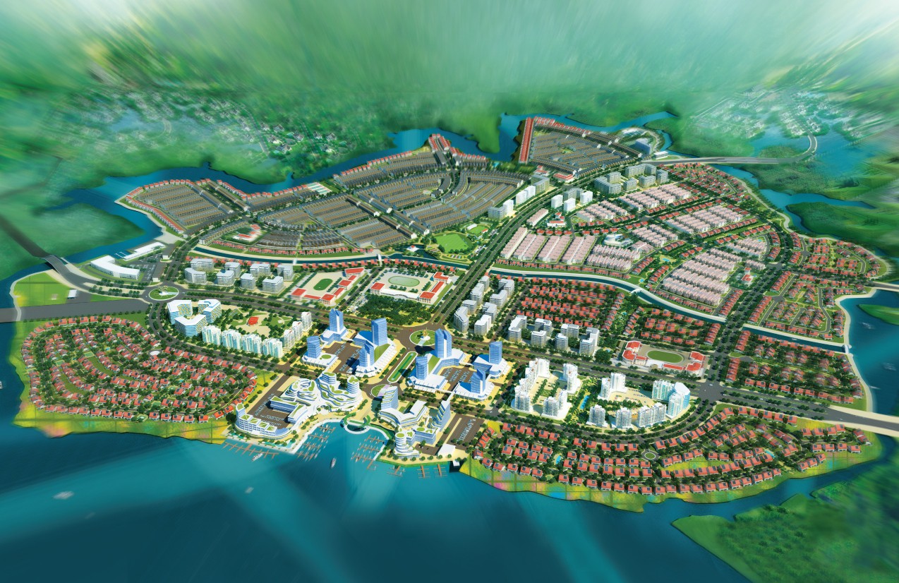 Phối cảnh tổng thể dự án Waterfront Nam Long Đồng Nai