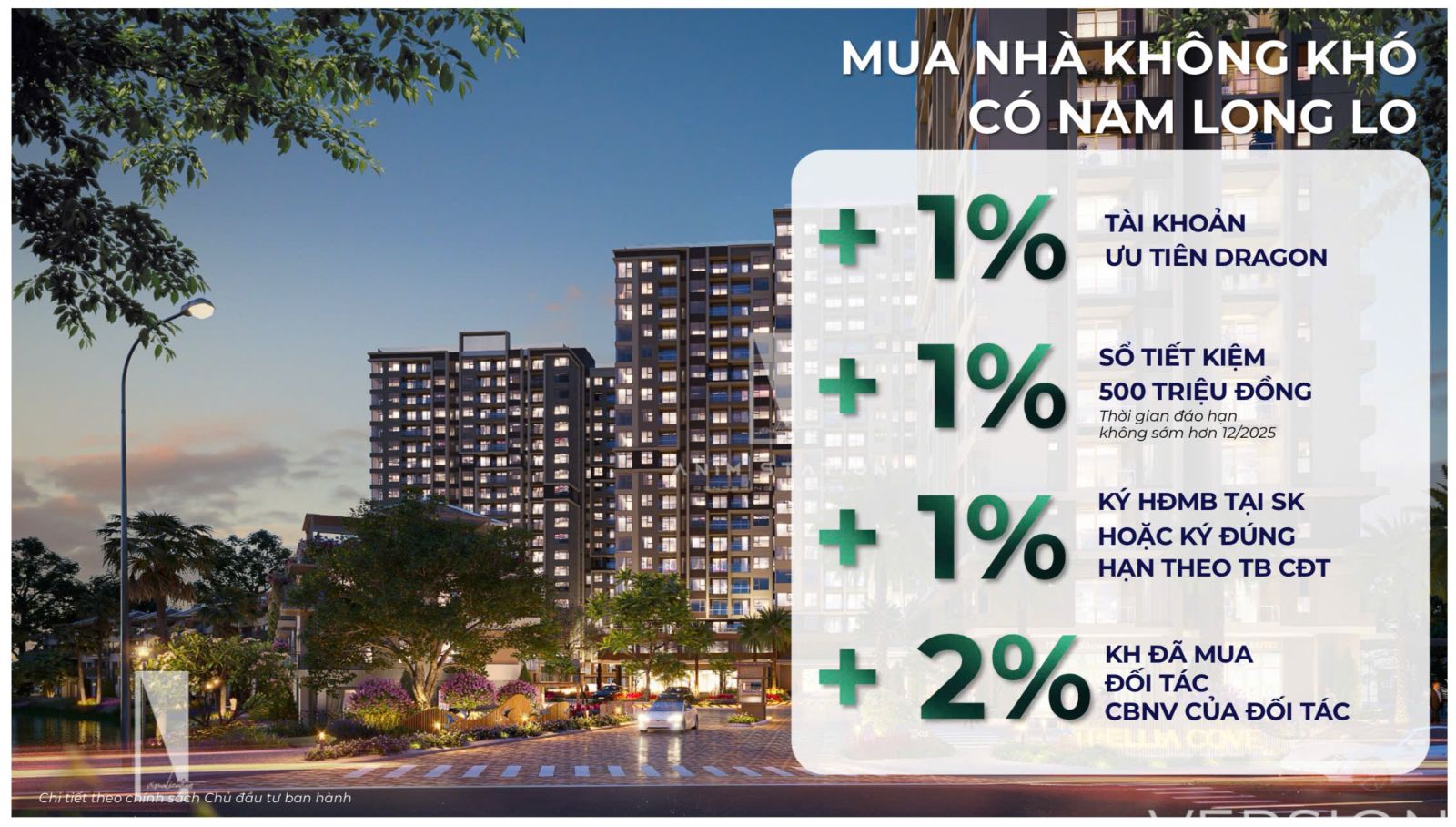 Lịch thanh toán Trellia Cove Mizuki Nam Long