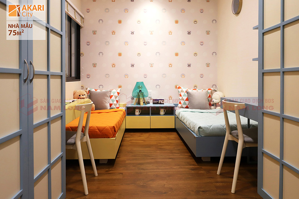 Phòng ngủ nhỏ căn hộ Akari City 75m2