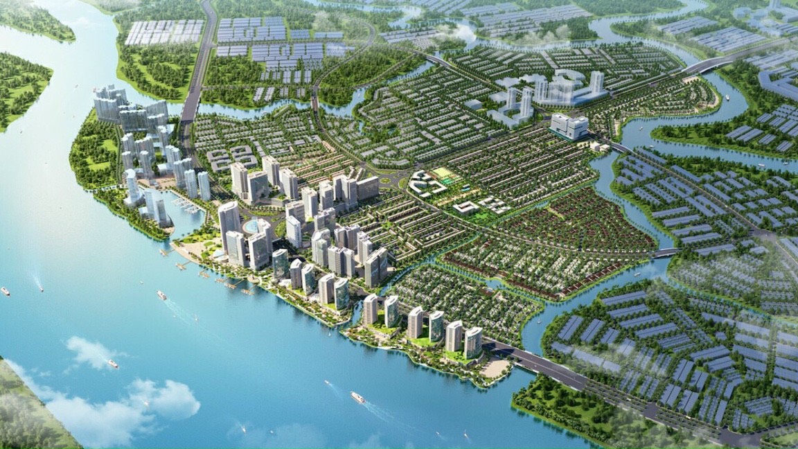 Phối cảnh tổng thể dự án Đồng Nai Waterfront Nam Long