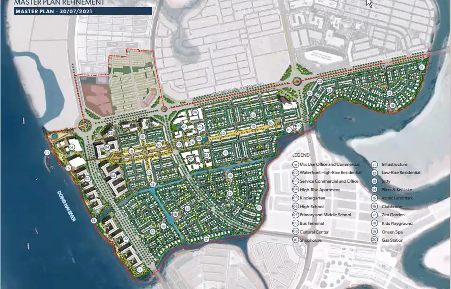 Phối cảnh tổng thể dự án Waterfront Nam Long Đồng Nai