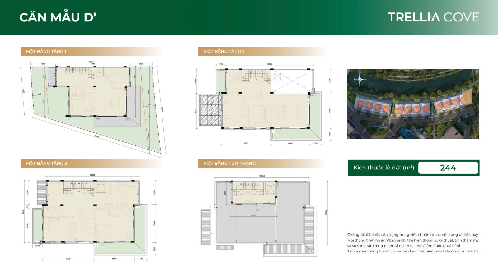 Thiết kế nhà phố Mizuki Trellia Cove Nam Long căn góc