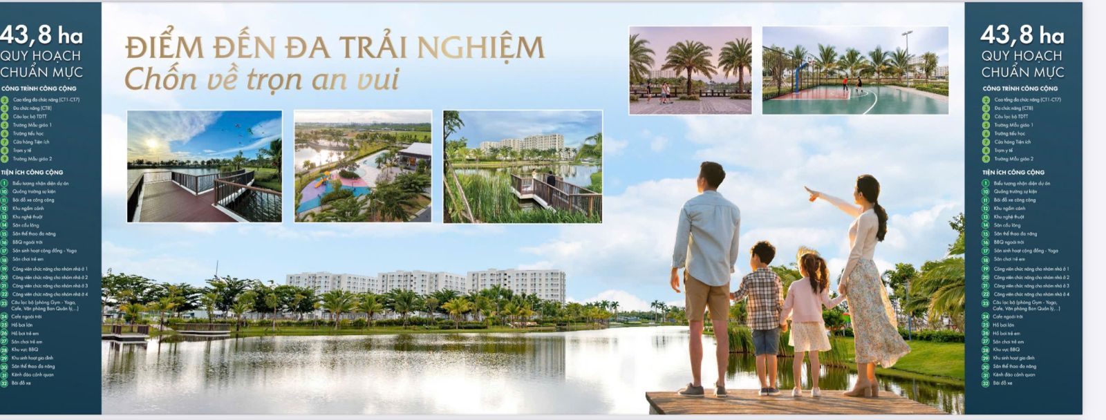 Tiện ích nội khu Nam Long 2 Cần Thơ - Central Lake