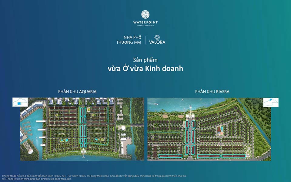 Vị trí nhà phố thương mại Shophouse Waterpoint Nam Long