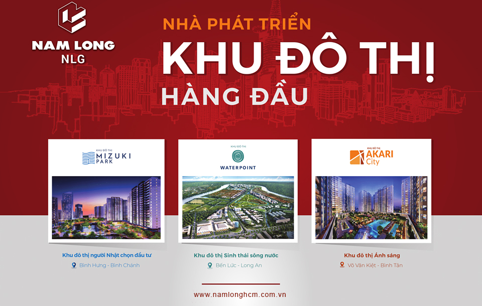 Dự án của Nam Long trong 3 năm tiếp theo