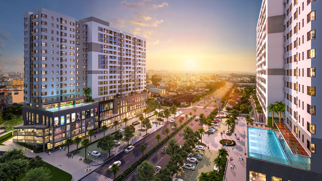 Phối cảnh dự án căn hộ Flora Novia Thủ Đức