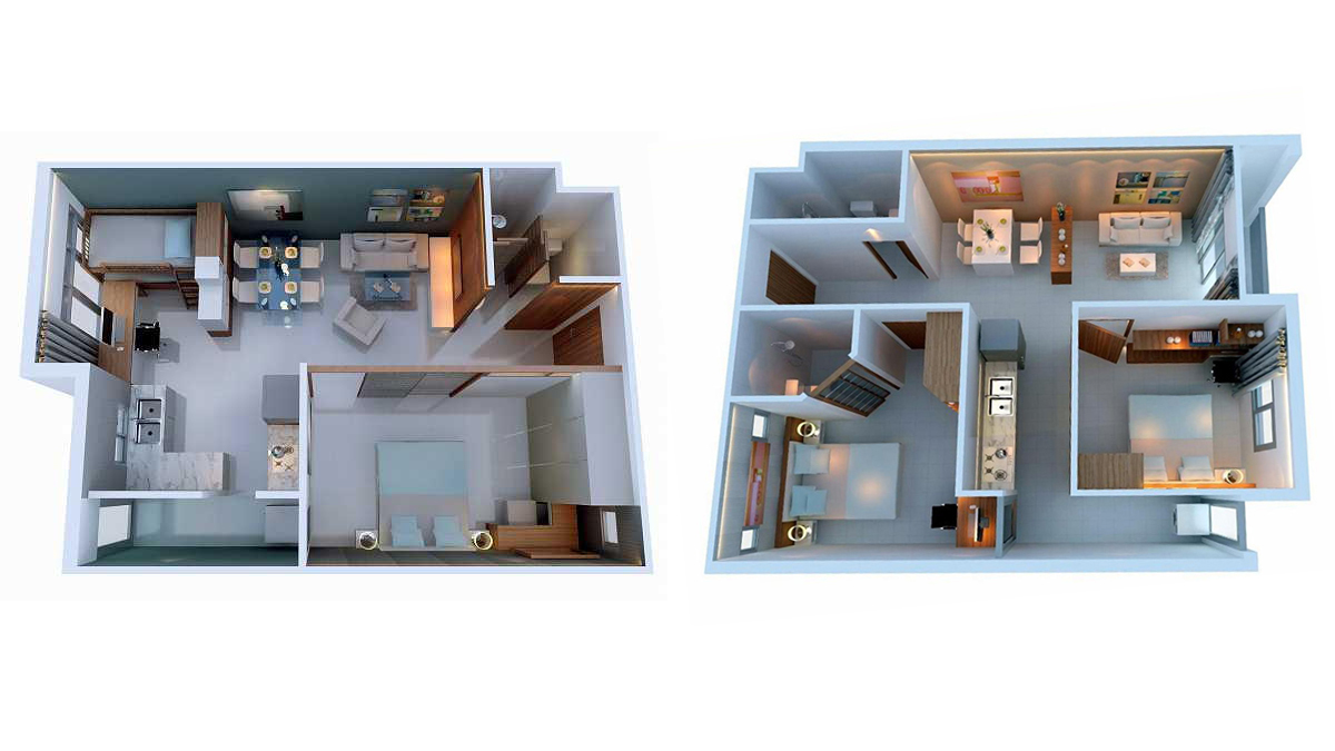 Thiết kế căn hộ Ehome 3 chủ đầu tư Nam Long