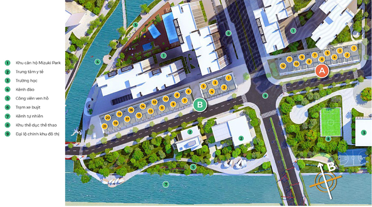 Tiện ích khu nhà phố thương mại Valora Mizuki
