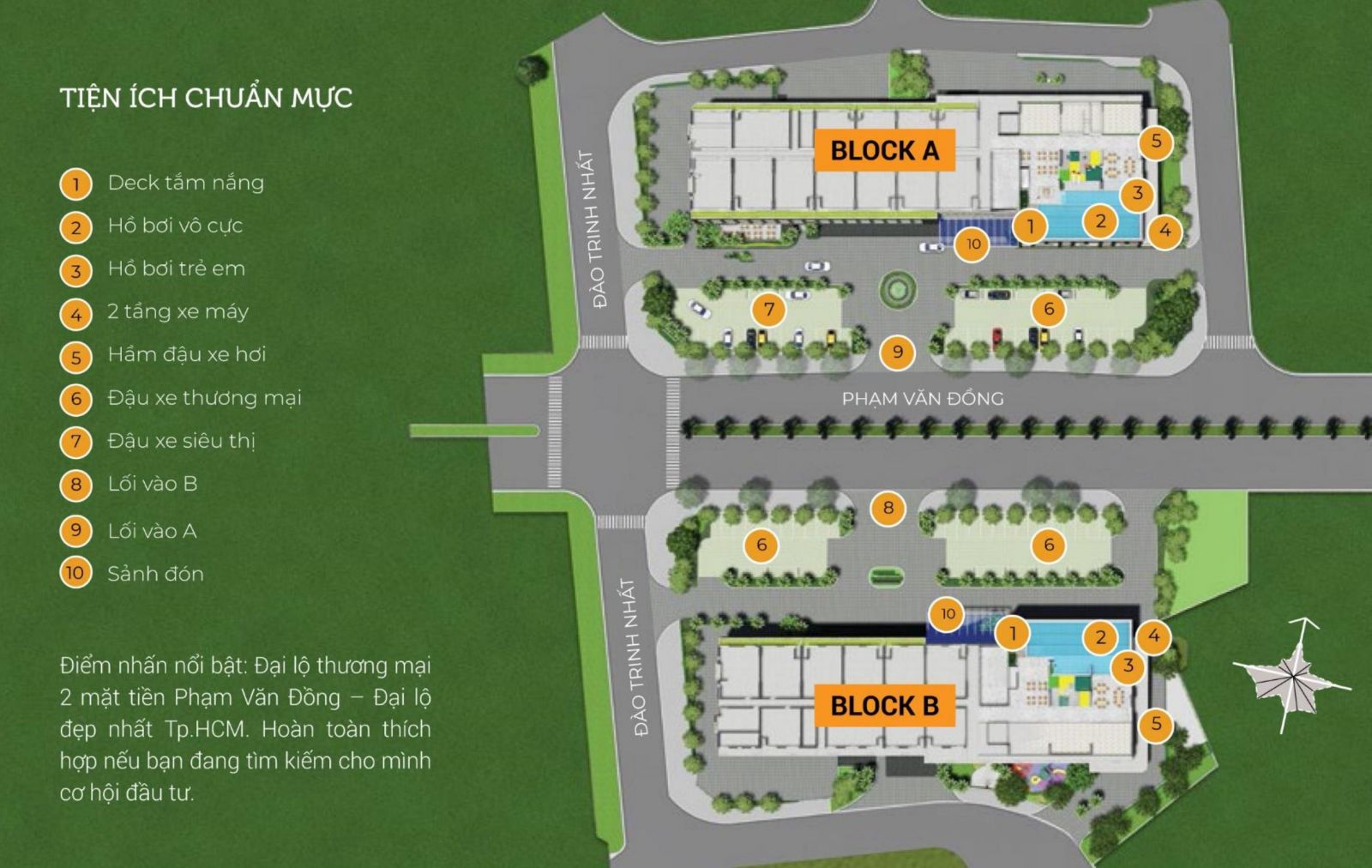 Tiện ích tầng trệt dự án Flora Novia Thủ Đức