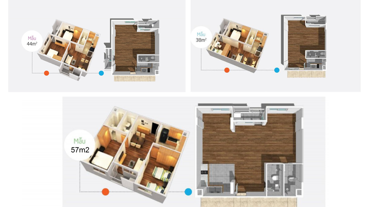 Toàn bộ thiết kế căn hộ EhomeS chủ đầu tư Nam Long