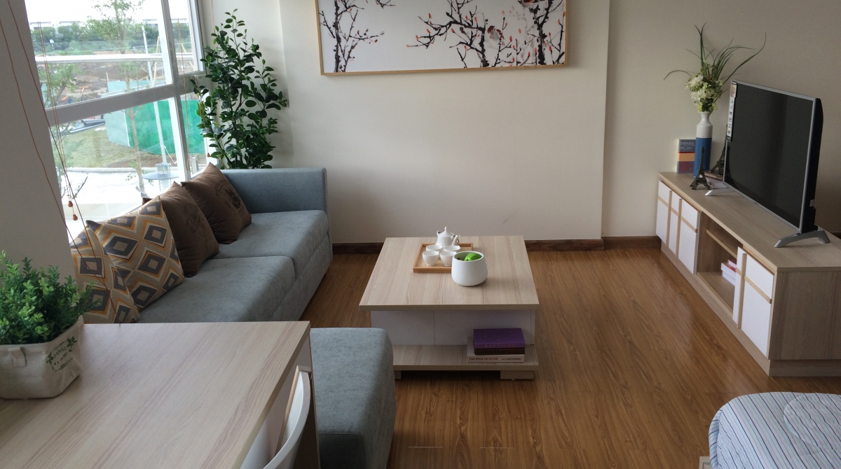 Phòng khách căn hộ FLora Kikyo Quận 9