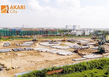 Tiên độ dự án căn hộ Akari City tháng 09/2019