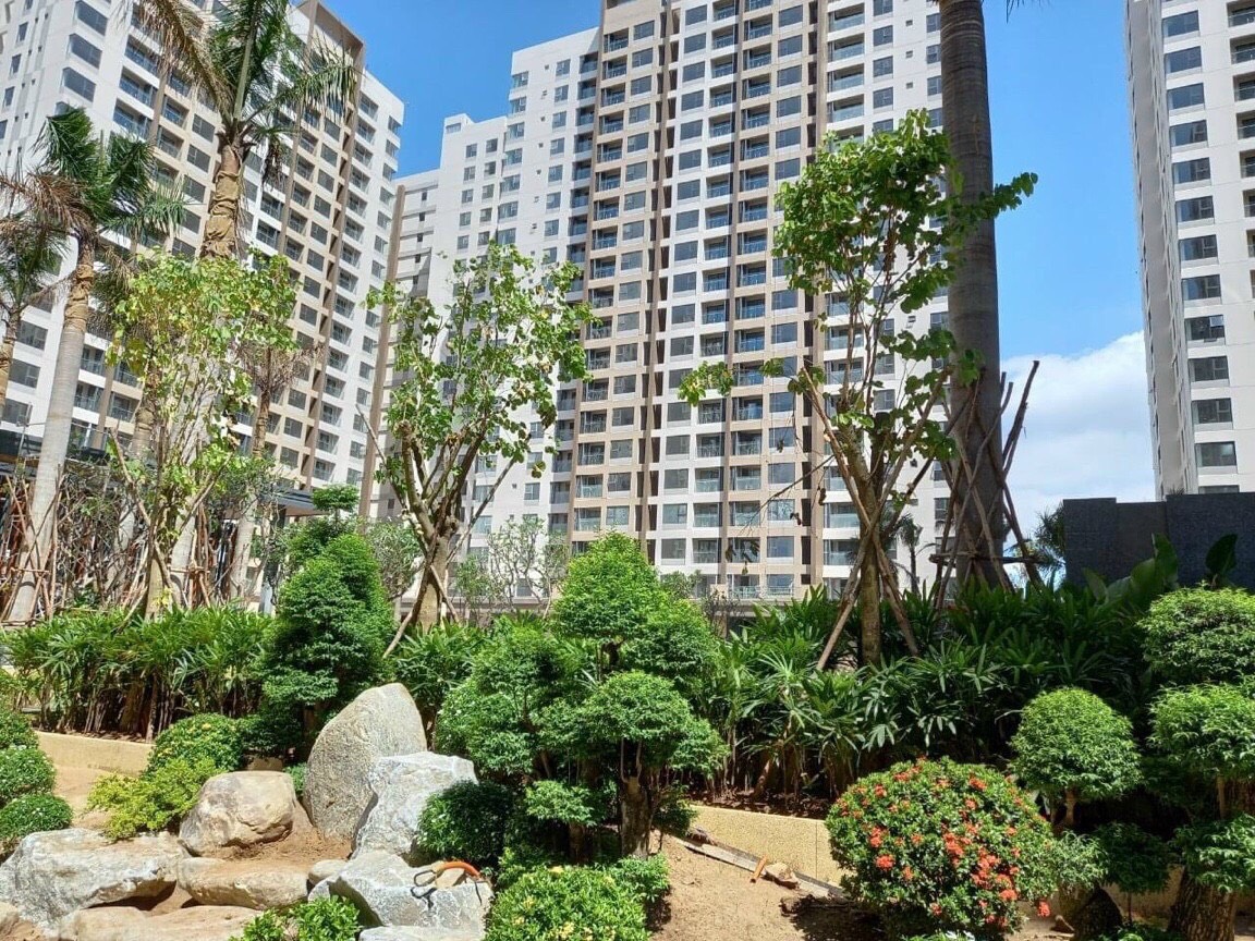 Khuôn viên nội khu căn hộ Akari City Nam Long Bình Tân