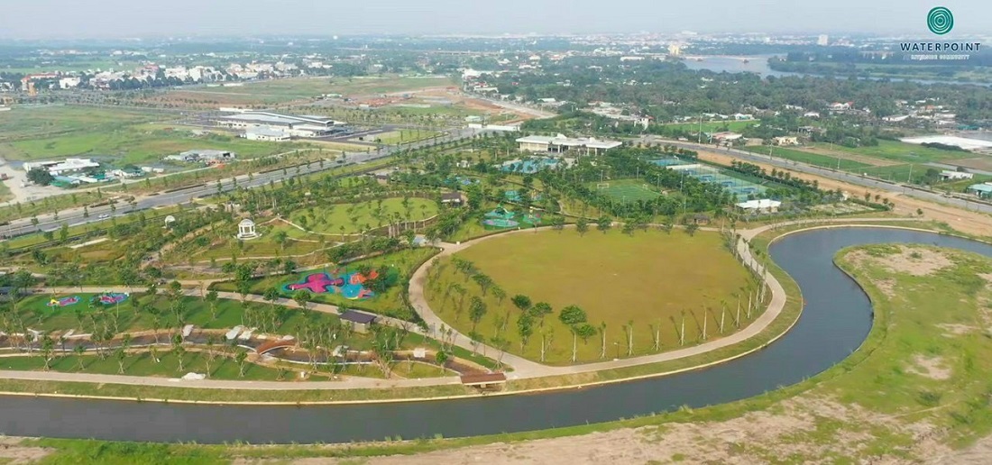 Tiến độ tiện ích dự án Waterpoint Nam Long Bến Lức 2021