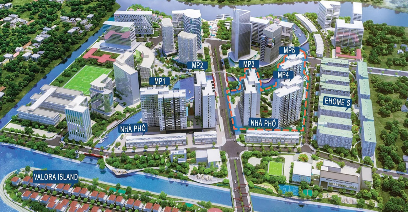 Vị trí căn hộ Mizuki Park